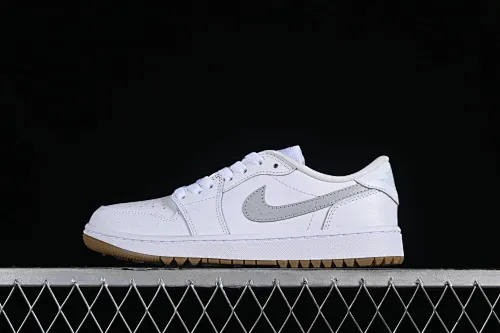 All categories Air Jordan Jordan series basketball shoes Air Jordan 1 Low G version pure original Air Jordan 1 Low Golf AJ1 Joe 1 new golf version raw rubber white DD9315-111